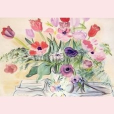Anemones and tulips